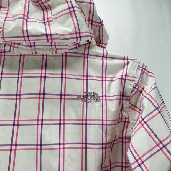 The North Face Jacket Womens Sz M Venture Rain Hyvent Full Zip White/Pink/Purple - Picture 8 of 13
